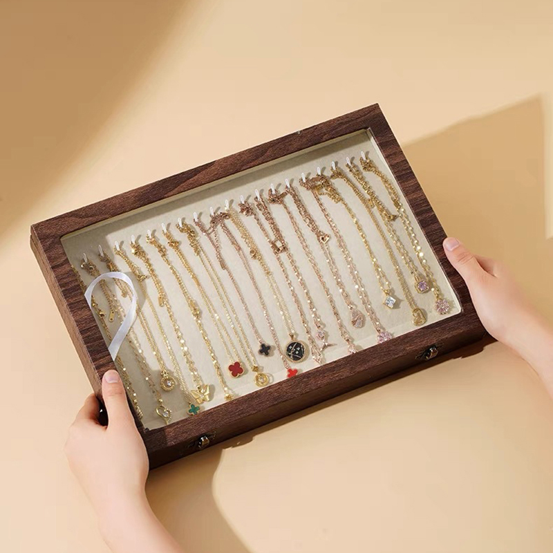 결혼식을위한 나무 보석 상자 엄마 친구 여행 액세서리  - Travel Accessories Jewelry 리뷰 및 가격