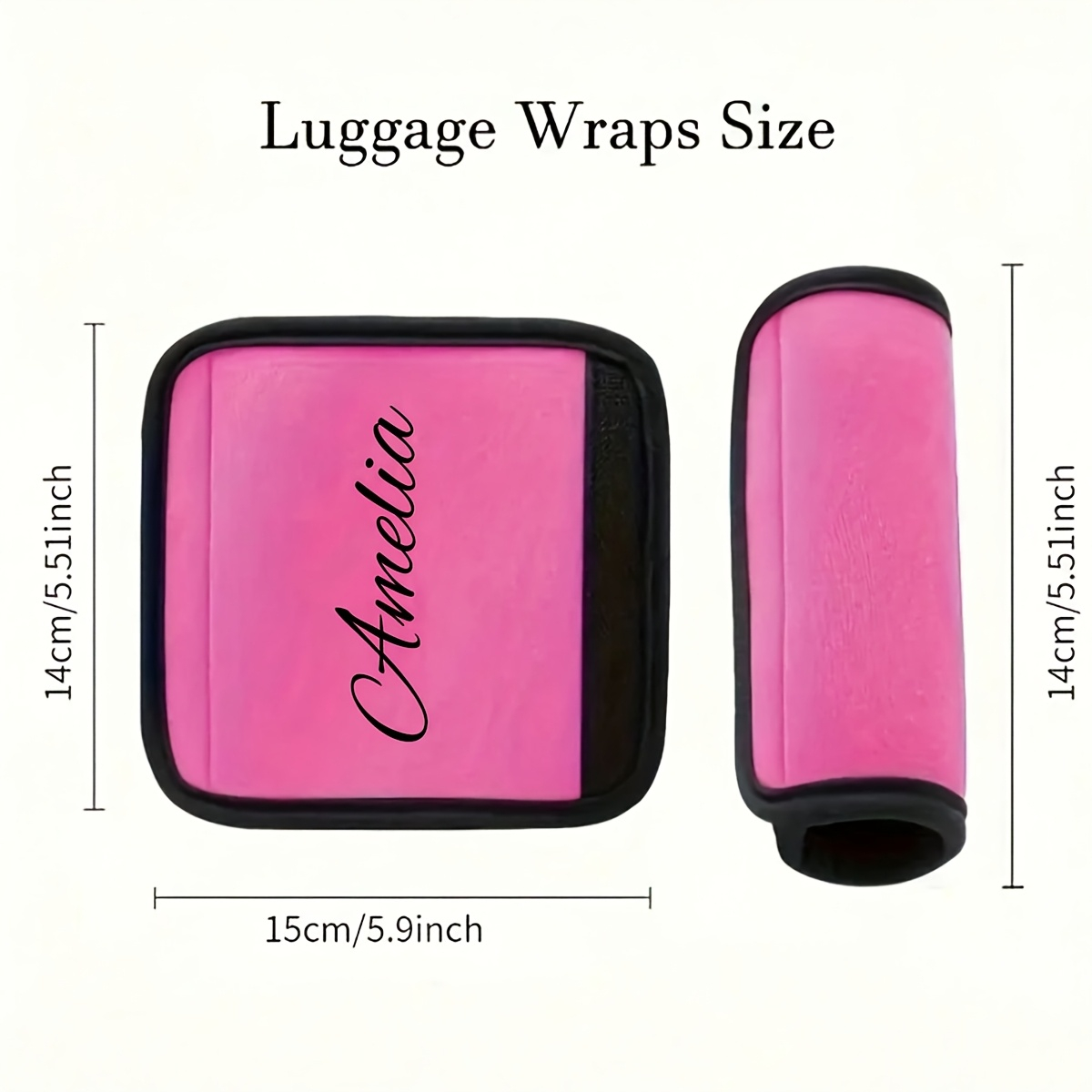 맞춤형 이름이 새겨진 수하물 손잡이 커버, 텍스트가 있 - Luggage Cover Protector 리뷰 및 가격