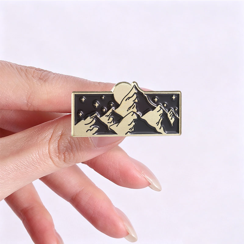 바다 파도 병 산 풍경 에나멜 배지 자연 여행 핀 합금 - Travel Accessories Jewelry 리뷰 및 가격