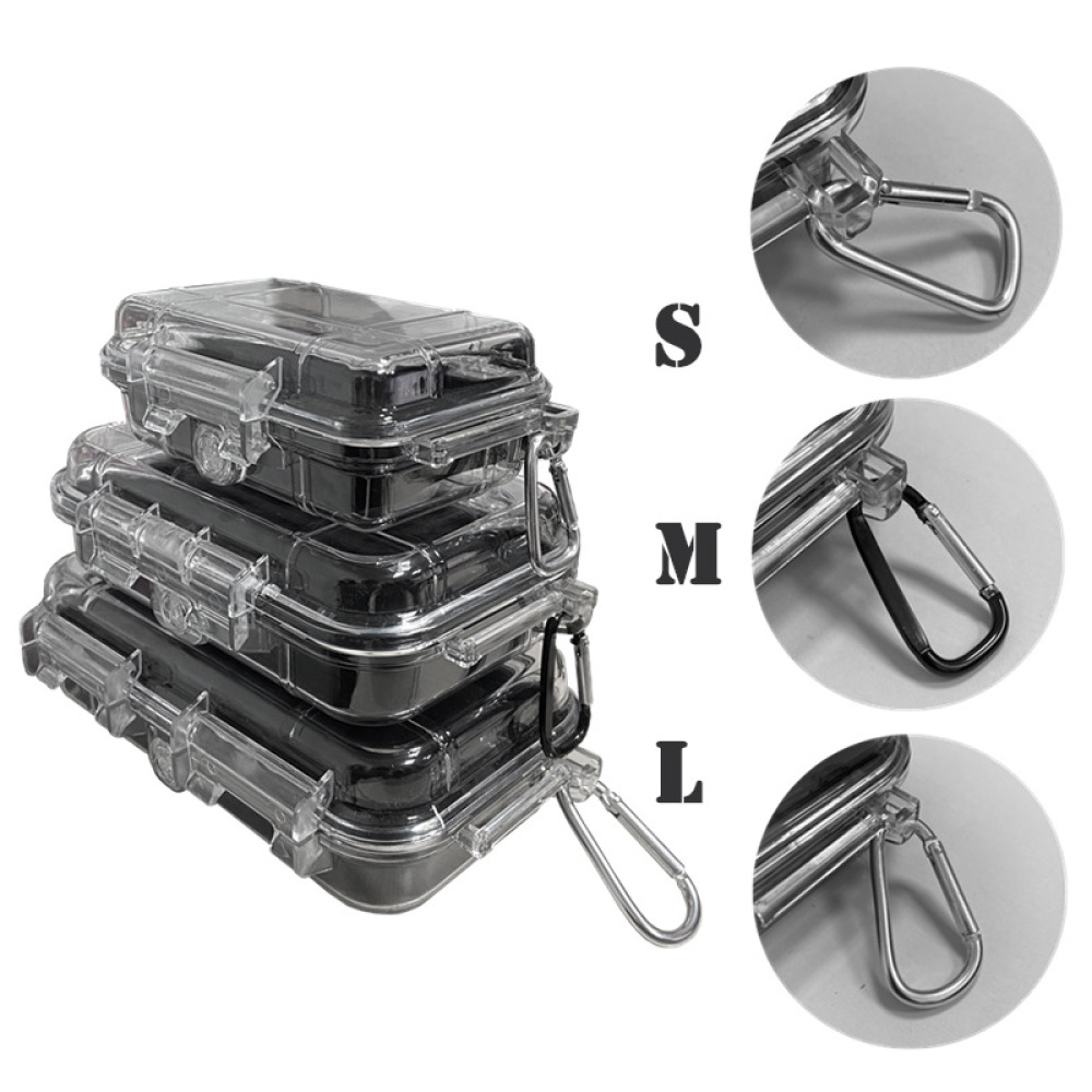 미니 휴대용 방수 보관 상자 폼 라이닝이있는 투명한 충 - Travel Accessories Jewelry 리뷰 및 가격