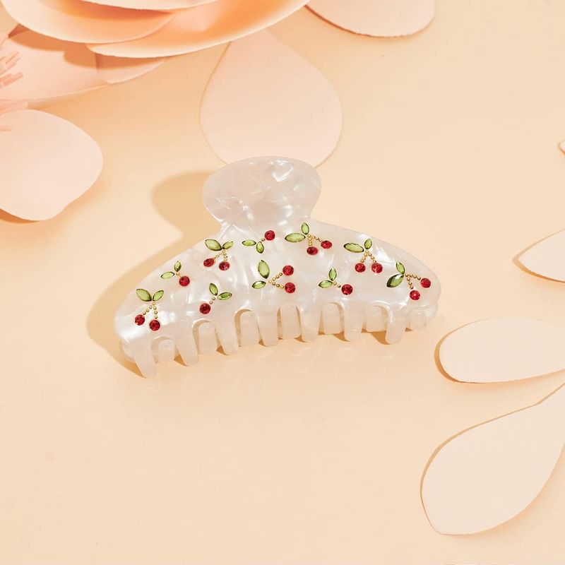 체리 헤어 클립 1개, 라인스톤, 달콤한 분위기, 레트 - Travel Accessories Aesthetic 리뷰 및 가격