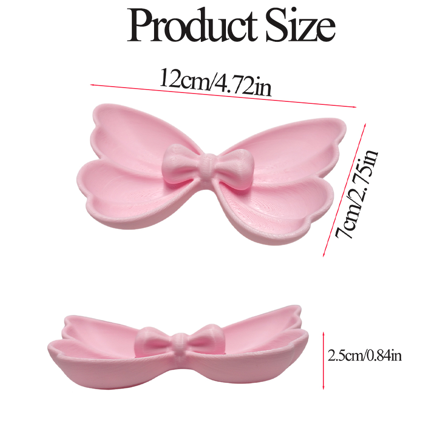3D 리본 모양 레이스 디자인, 부드러운 핑크색 무광  - Travel Accessories Jewelry 리뷰 및 가격