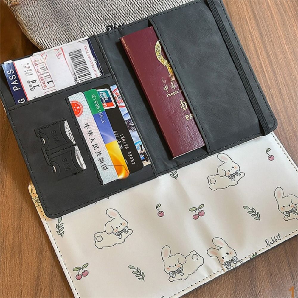토끼 프린트 여권 홀더 초박형 PU 가죽 여권 가방 휴 - Travel Accessories Wallet 리뷰 및 가격