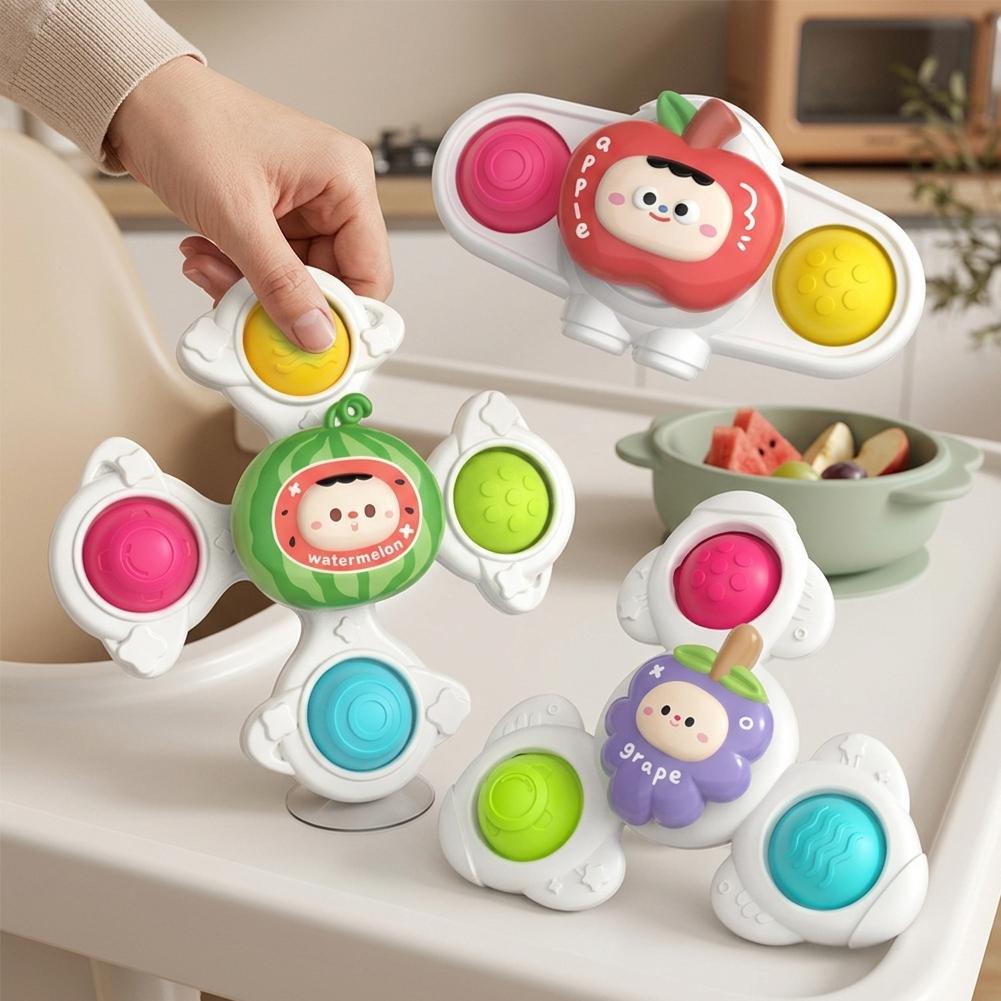 3개 세트 아기 흡착식 피젯 스피닝 장난감 식탁 욕실  - Travel Accessories Baby 리뷰 및 가격