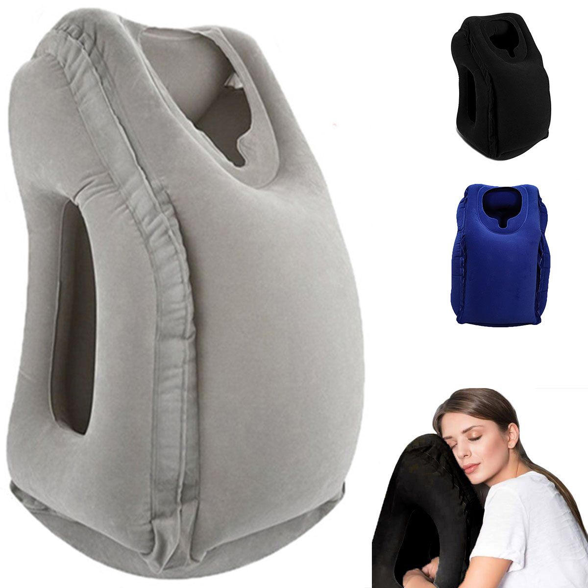 팽창식 여행용 베개, 목과 머리 지지대가 있는 여행용품 - Travel Accessories Long Flight 리뷰 및 가격